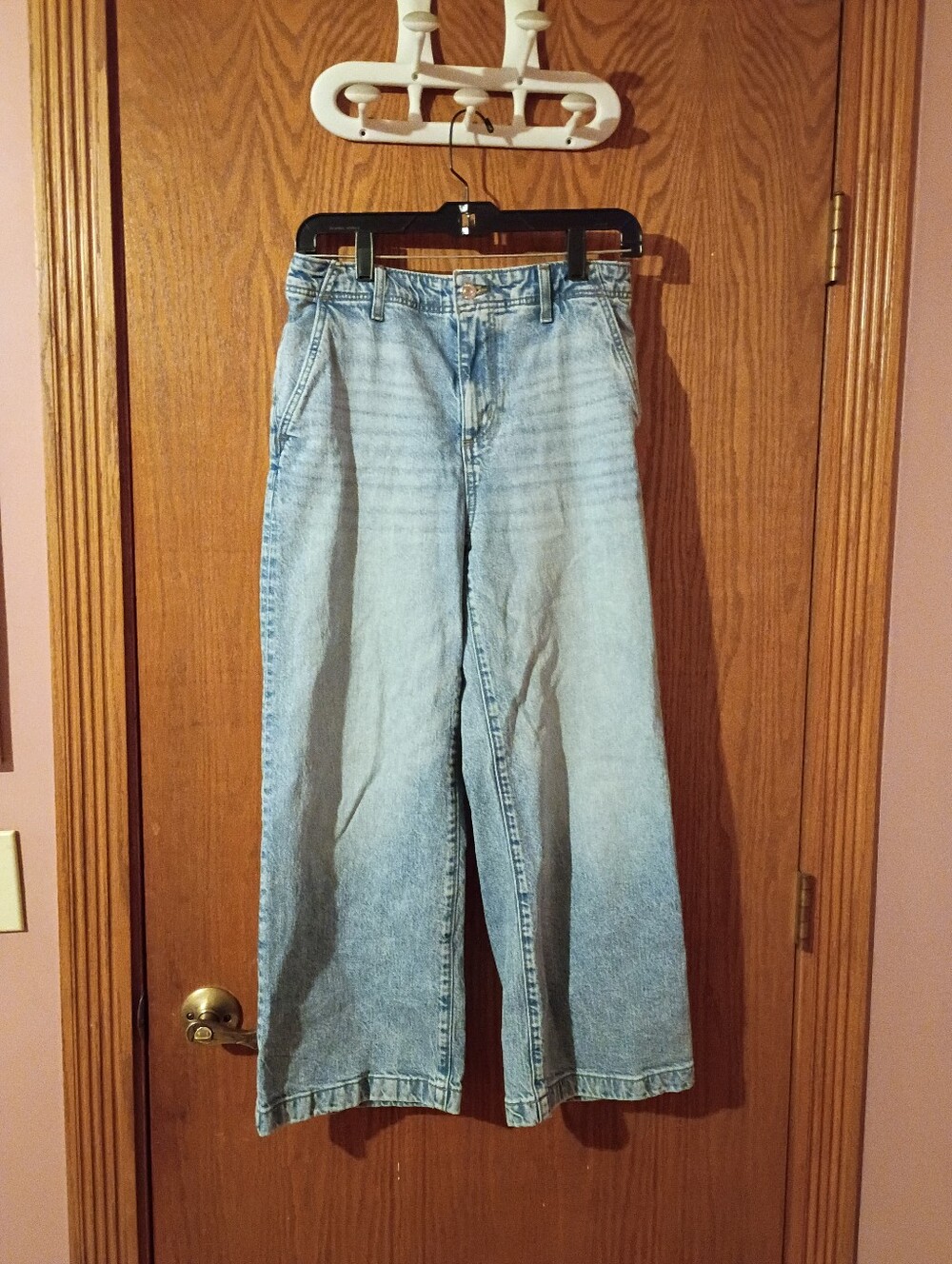 LOFT High Rise Wide Leg Jeans
